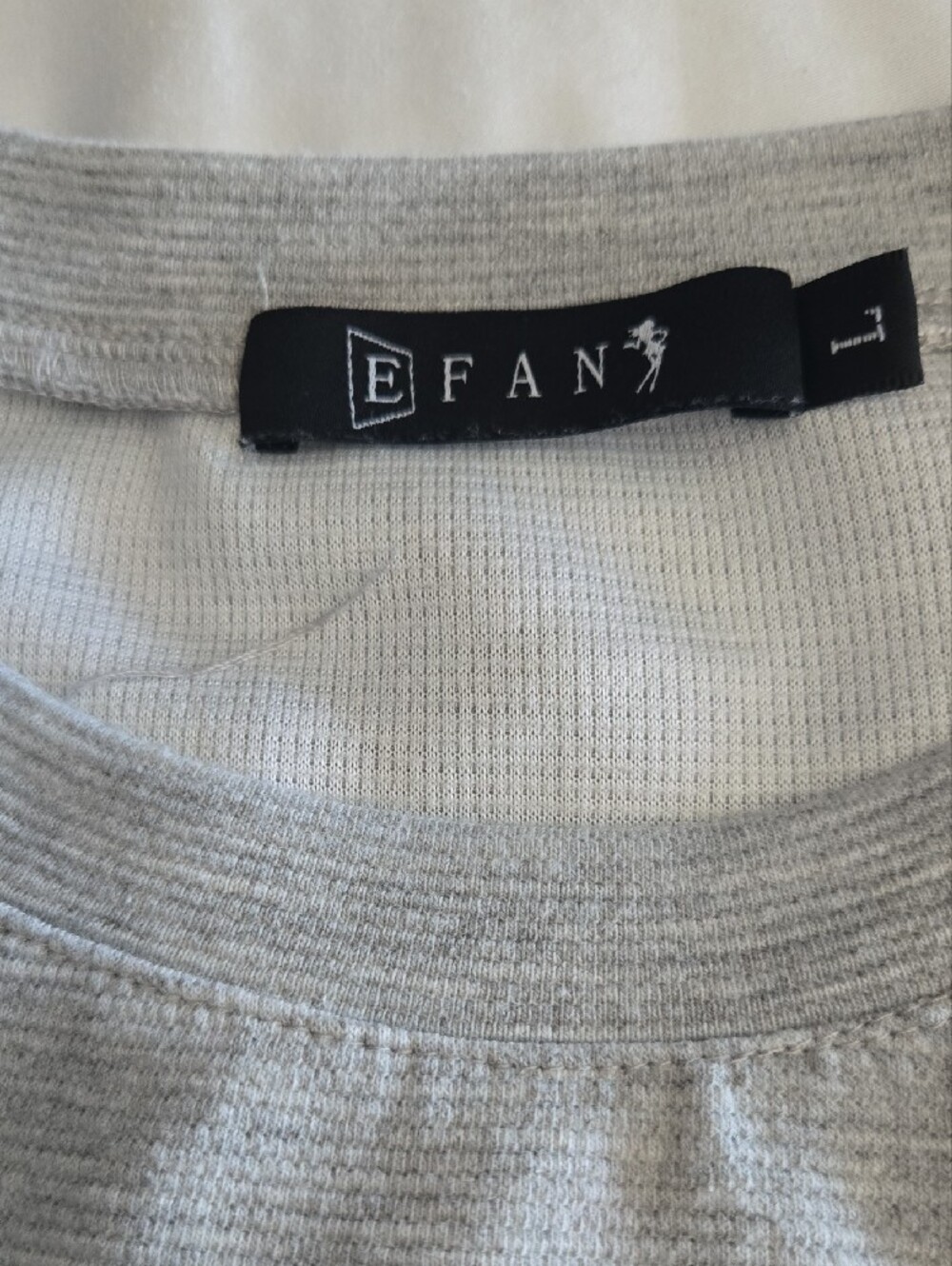 Light Gray Women's Crewneck Sweatshirt - Picture 3 of 8